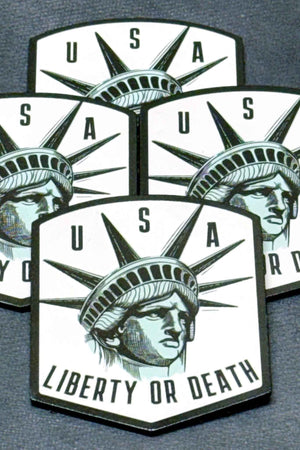USA Liberty or Death Lady Liberty UV Printed Patch
