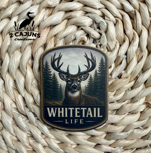 Whitetail Life UV Printed Hat Patch - Hat Patch Supply